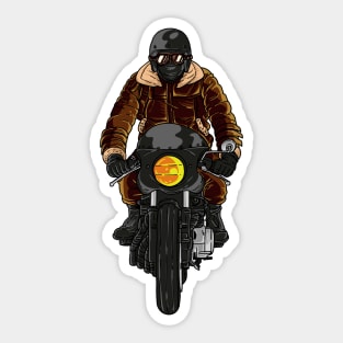 The Retro Cafe Racer Sticker